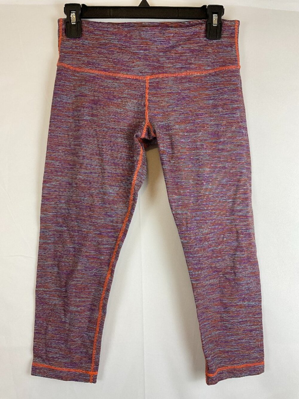 Lululemon Wunder Under Crop Leggings 6 Wee Are From Space Blue Purple Orange